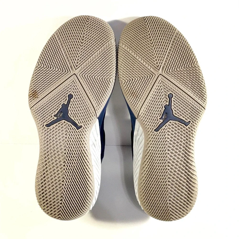 Nike Mens Size 9 Jordan Why Not Zer0.1 Georgetown Navy/Grey/White AA2510-406